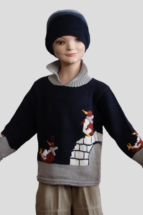 kinder-strickpullover-pinguin-blau