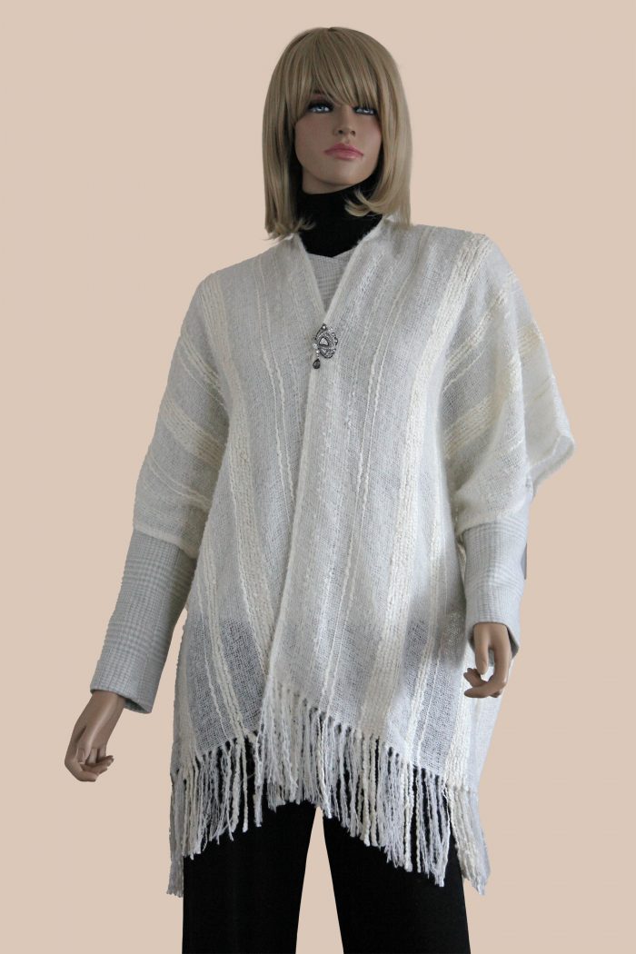 Baby Alpaka Cape "Perlige Schneeflocke"